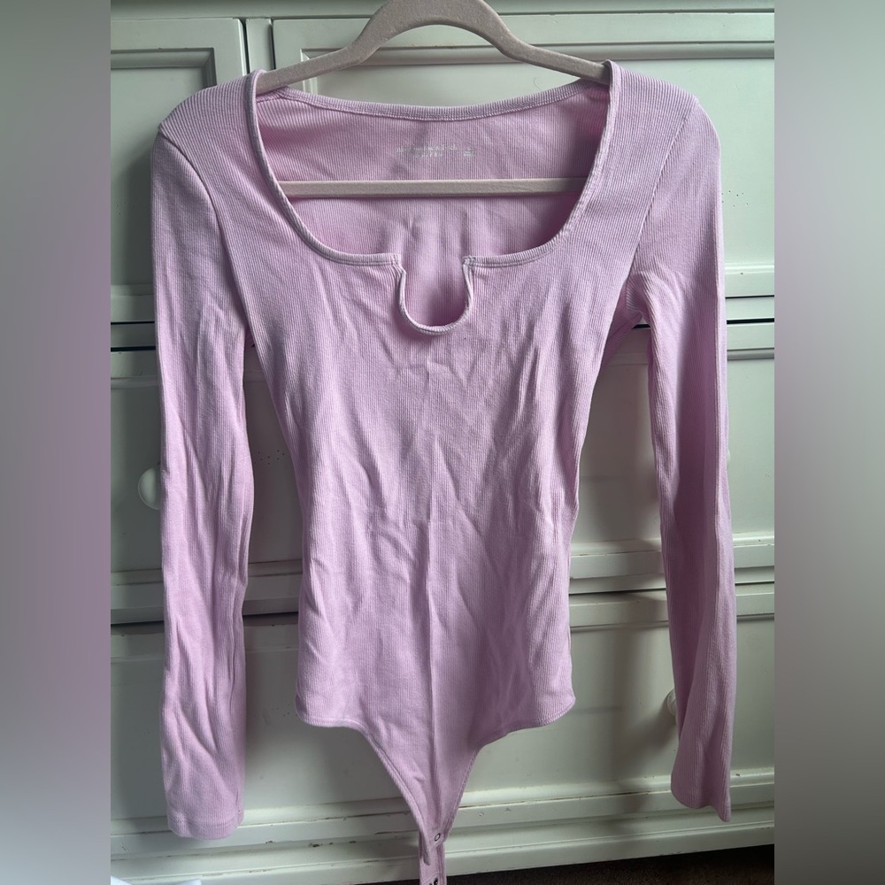 Abercrombie notch neck bodysuit
